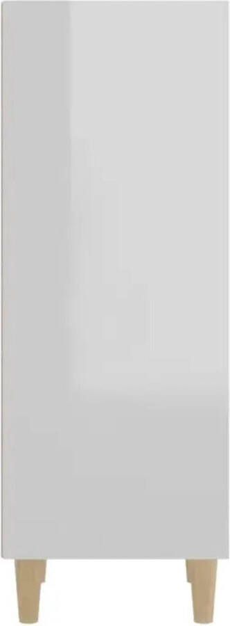 VidaXL -Dressoir-34 5x32 5x90-cm-bewerkt-hout-hoogglans-wit - Foto 4