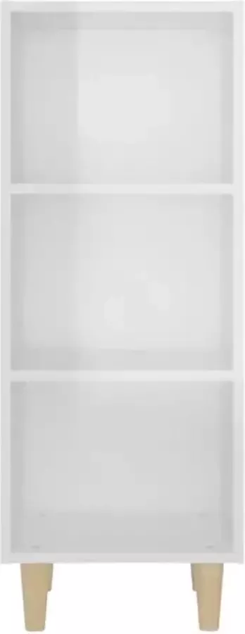 VidaXL -Dressoir-34 5x32 5x90-cm-bewerkt-hout-hoogglans-wit - Foto 3