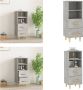 VidaXL Dressoir 34-5x34x90 cm bewerkt hout betongrijs Dressoir Dressoirs Kast Wandkast - Thumbnail 7