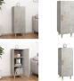 VidaXL Dressoir 34-5x34x90 cm bewerkt hout betongrijs Dressoir Dressoirs Kast Wandkast - Thumbnail 2