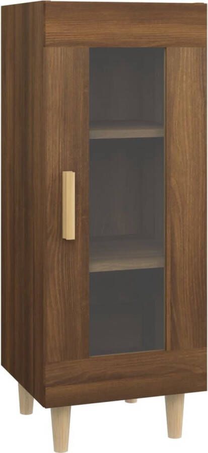 Prolenta Premium INFIORI Dressoir 34 5x34x90 cm bewerkt hout bruineikenkleurig - Foto 16