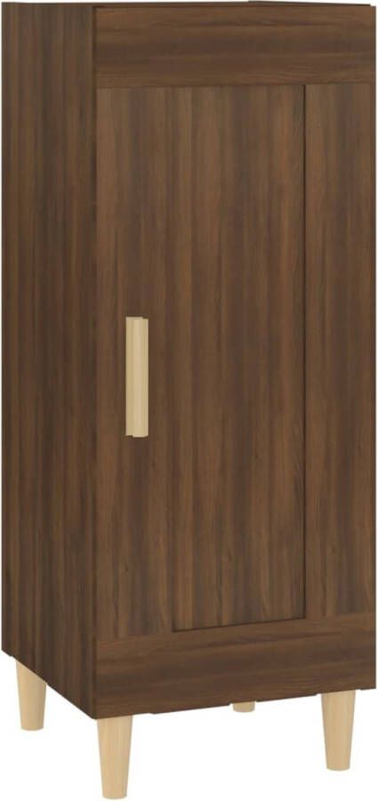 VidaXL -Dressoir-34 5x34x90-cm-bewerkt-hout-bruineikenkleurig - Foto 2