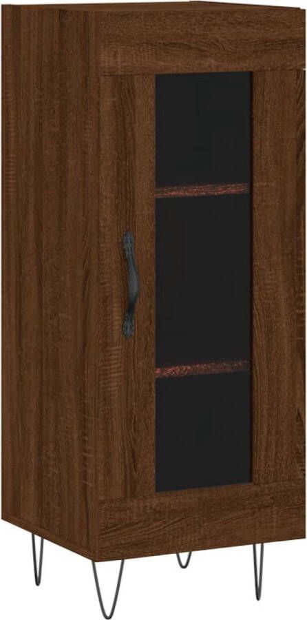Prolenta Premium INFIORI Dressoir 34 5x34x90 cm bewerkt hout bruineikenkleurig - Foto 12