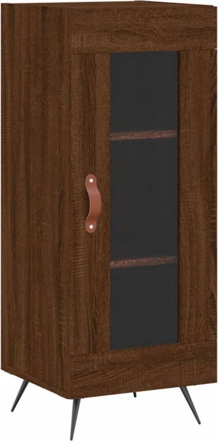 Prolenta Premium INFIORI Dressoir 34 5x34x90 cm bewerkt hout bruineikenkleurig - Foto 6