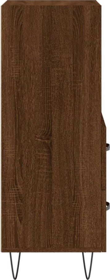 Prolenta Premium INFIORI Dressoir 34 5x34x90 cm bewerkt hout bruineikenkleurig - Foto 8