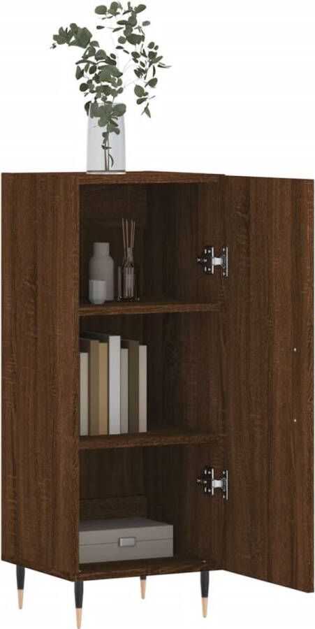 VidaXL -Dressoir-34 5x34x90-cm-bewerkt-hout-bruineikenkleurig - Foto 10