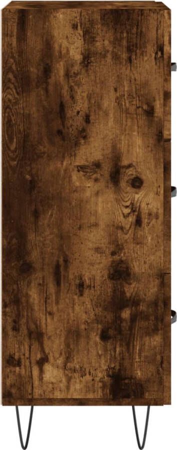VidaXL -Dressoir-34 5x34x90-cm-bewerkt-hout-gerookt-eiken - Foto 9