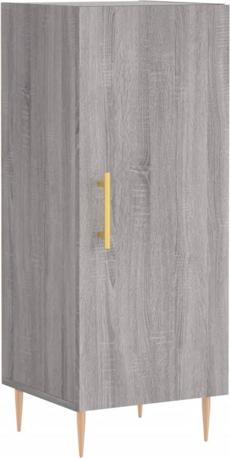 VidaXL -Dressoir-34 5x34x90-cm-bewerkt-hout-grijs-sonoma-eikenkleurig - Foto 6