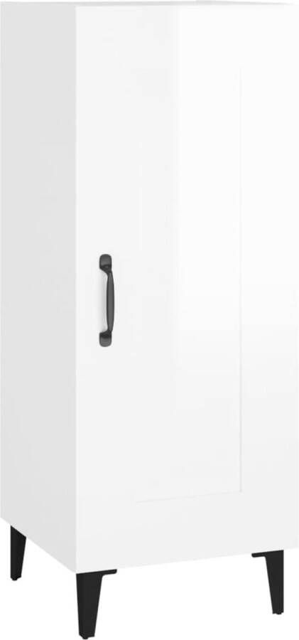 VidaXL -Dressoir-34 5x34x90-cm-bewerkt-hout-hoogglans-wit - Foto 20