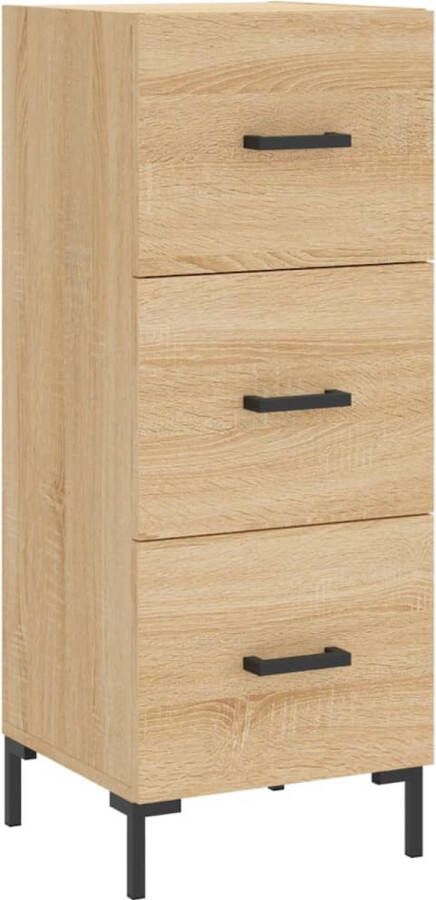 Prolenta Premium INFIORI Dressoir 34 5x34x90 cm bewerkt hout sonoma eiken - Foto 18