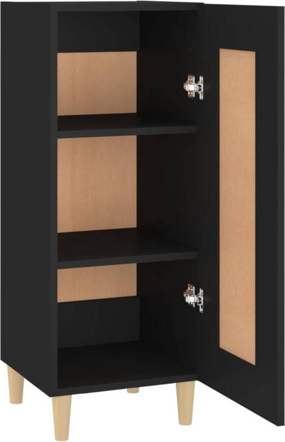VidaXL -Dressoir-34 5x34x90-cm-bewerkt-hout-zwart - Foto 5