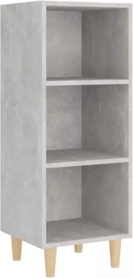 VidaXL -Dressoir-34 5x32 5x90-cm-bewerkt-hout-betongrijs - Foto 2