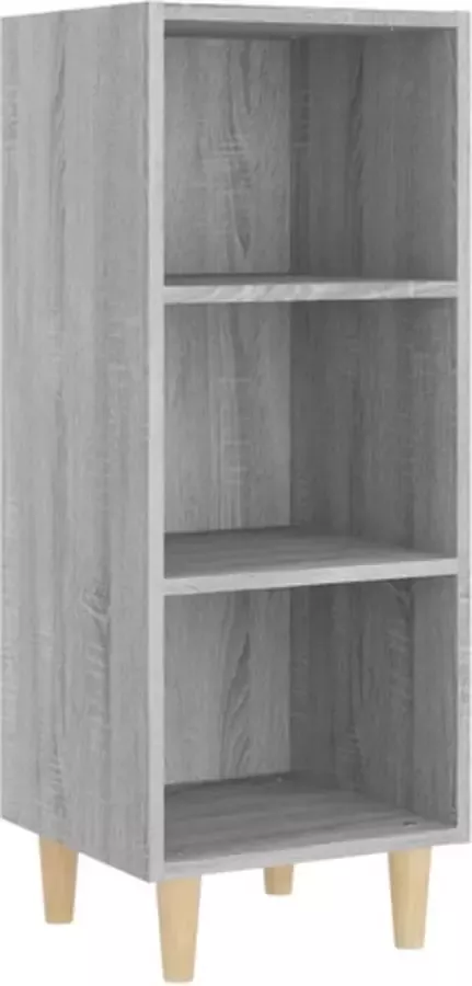 VidaXL -Dressoir-34 5x32 5x90-cm-bewerkt-hout-grijs-sonoma-eikenkleurig - Foto 3