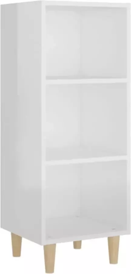 VidaXL -Dressoir-34 5x32 5x90-cm-bewerkt-hout-hoogglans-wit - Foto 5