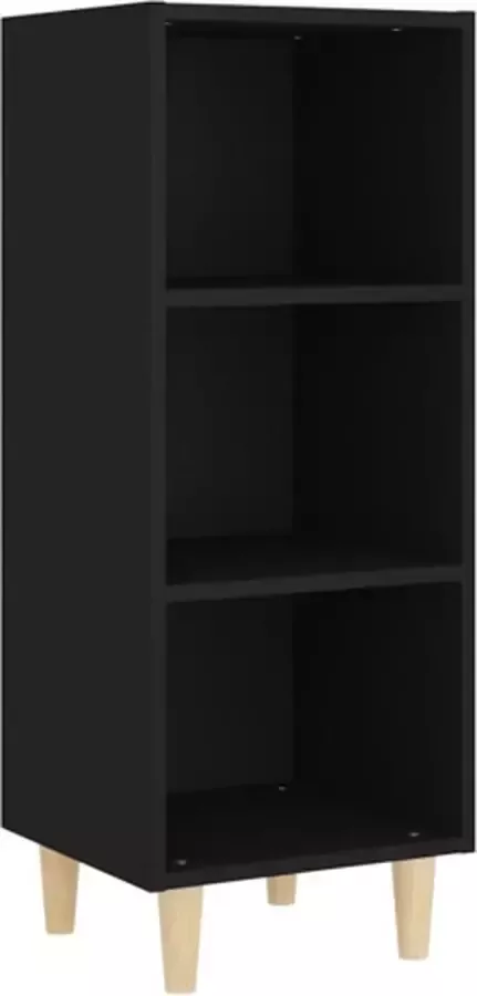 VidaXL -Dressoir-34 5x32 5x90-cm-bewerkt-hout-zwart - Foto 4