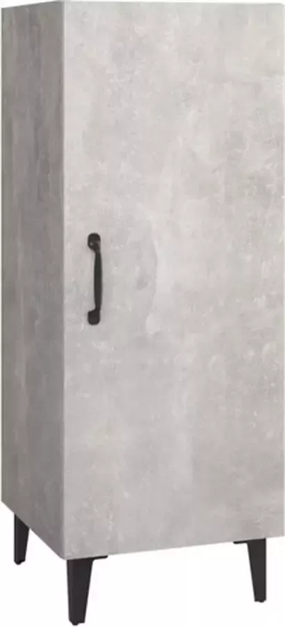 VidaXL -Dressoir-34 5x34x90-cm-bewerkt-hout-betongrijs - Foto 5
