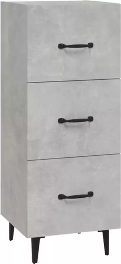 VidaXL -Dressoir-34 5x34x90-cm-bewerkt-hout-betongrijs - Foto 9