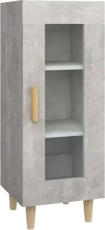 VidaXL -Dressoir-34 5x34x90-cm-bewerkt-hout-betongrijs - Foto 4