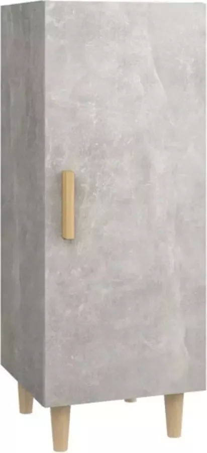 VidaXL -Dressoir-34 5x34x90-cm-bewerkt-hout-betongrijs - Foto 4