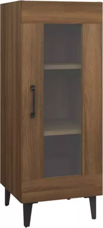 VidaXL -Dressoir-34 5x34x90-cm-bewerkt-hout-bruineikenkleurig - Foto 2