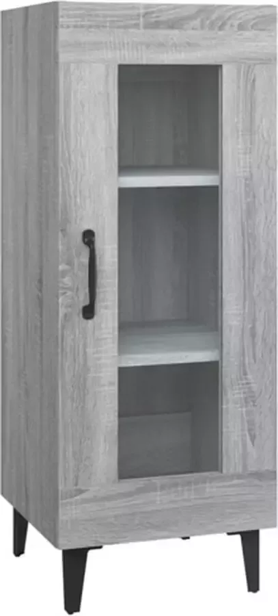 VidaXL -Dressoir-34 5x34x90-cm-bewerkt-hout-grijs-sonoma-eikenkleurig - Foto 2