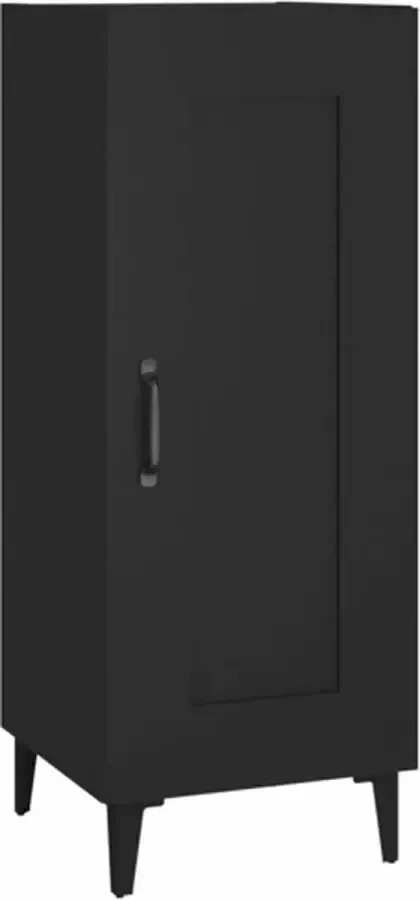 VidaXL -Dressoir-34 5x34x90-cm-bewerkt-hout-zwart - Foto 5