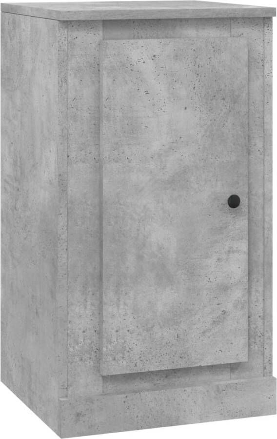 VidaXL -Dressoir-37 5x35 5x67 5-cm-bewerkt-hout-betongrijs - Foto 1