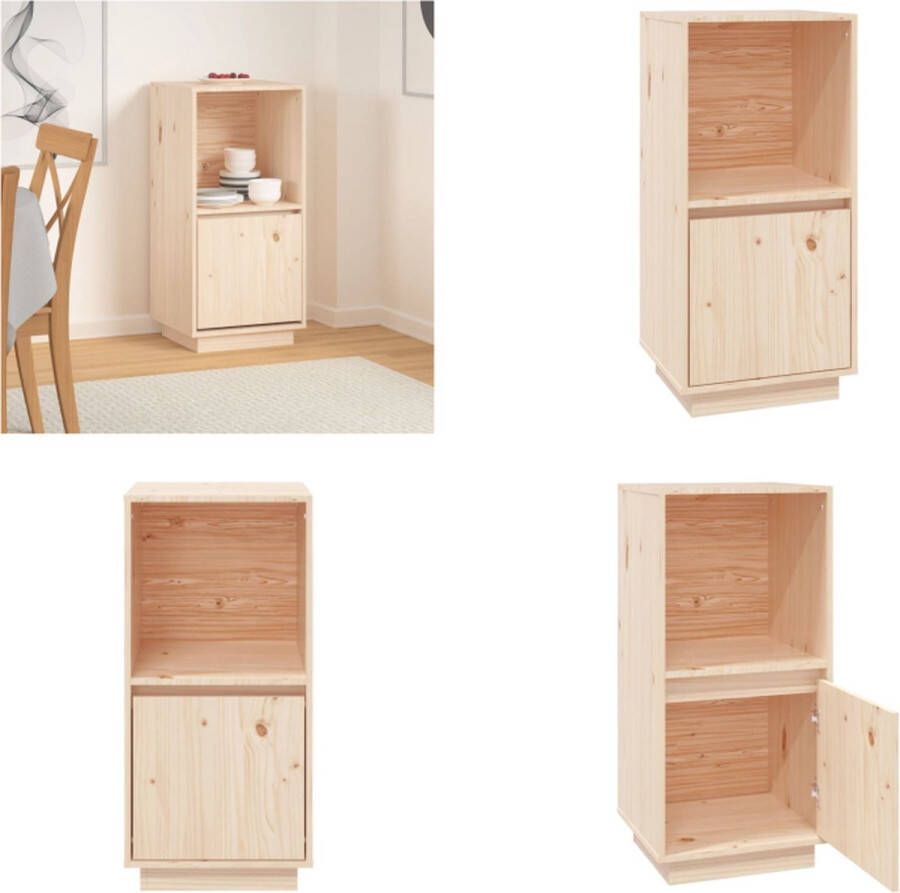 VidaXL Dressoir 38x35x80 cm massief grenenhout Dressoir Dressoirs Kast Kastje - Foto 2