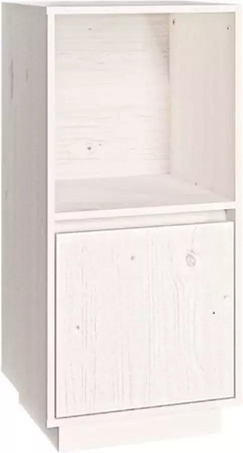 VidaXL -Dressoir-38x35x80-cm-massief-grenenhout-wit - Foto 4