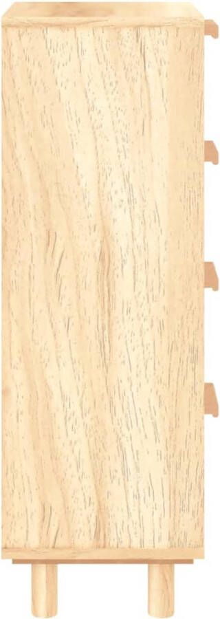 VidaXL -Dressoir-40x30x90-cm-massief-grenenhout-en-rattan-bruin - Foto 2