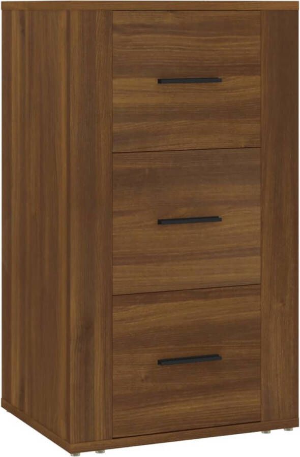 VidaXL -Dressoir-40x33x70-cm-bewerkt-hout-bruineikenkleurig - Foto 2