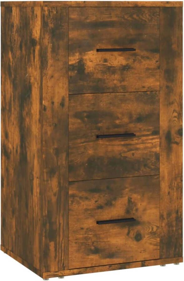 VidaXL -Dressoir-40x33x70-cm-bewerkt-hout-gerookt-eikenkleurig - Foto 2