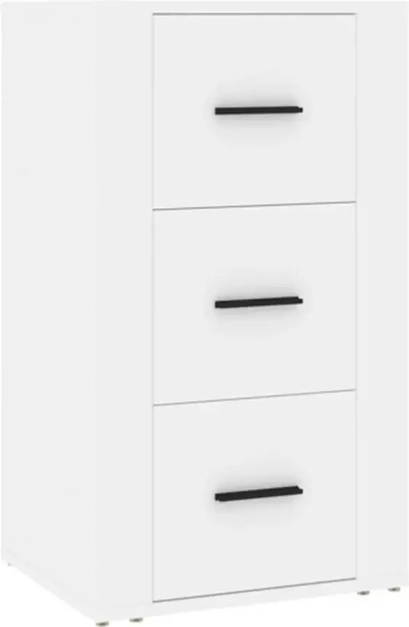 VidaXL -Dressoir-40x33x70-cm-bewerkt-hout-wit - Foto 4