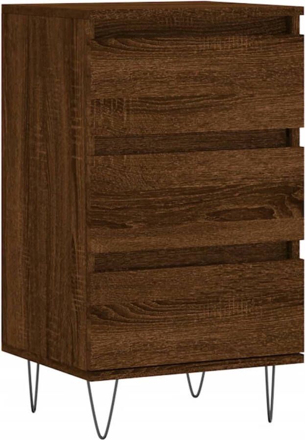 VidaXL -Dressoir-40x35x70-cm-bewerkt-hout-bruineikenkleurig - Foto 9