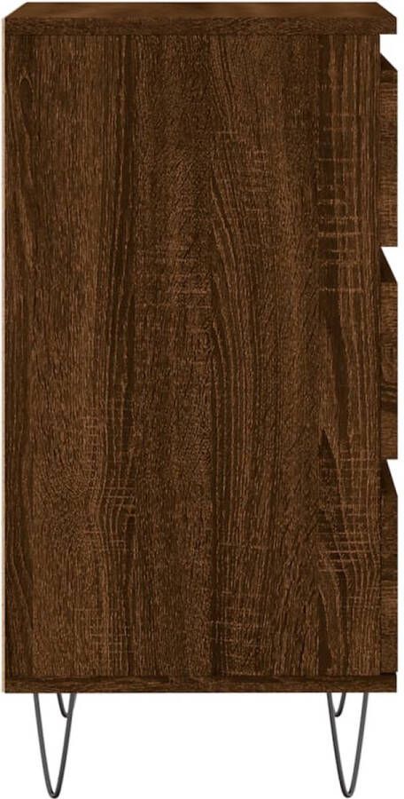 VidaXL -Dressoir-40x35x70-cm-bewerkt-hout-bruineikenkleurig - Foto 14