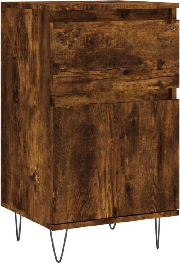 VidaXL Dressoir Gerookt Eiken 40x35x70 cm Dressoir Houten Dressoir Vintage Dressoir Landelijk Dressoir Modern Dressoir - Foto 5