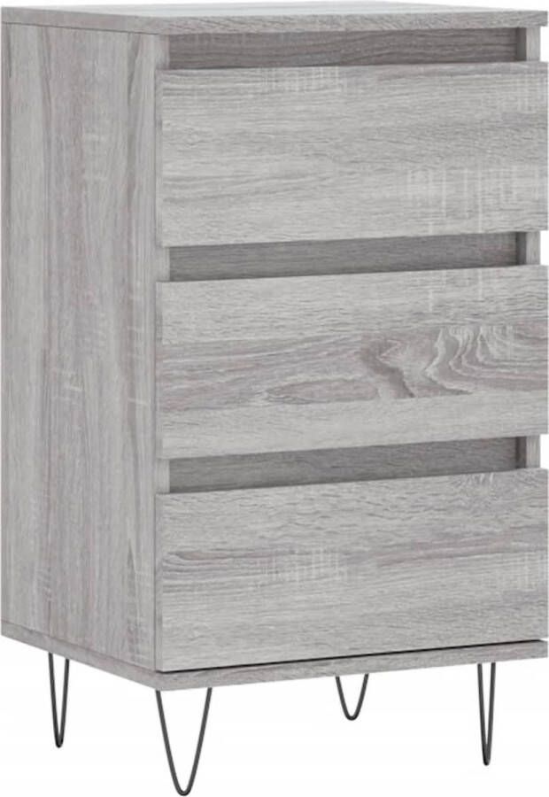 VidaXL -Dressoir-40x35x70-cm-bewerkt-hout-grijs-sonoma - Foto 6