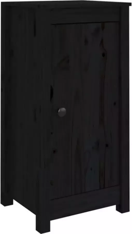 VidaXL -Dressoir-40x35x80-cm-massief-grenenhout-zwart - Foto 3