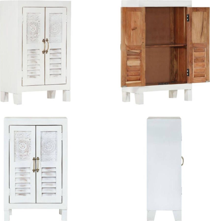 VidaXL Dressoir 55x30x90 cm massief acaciahout Dressoir Dressoirs Kast Dressoirkast