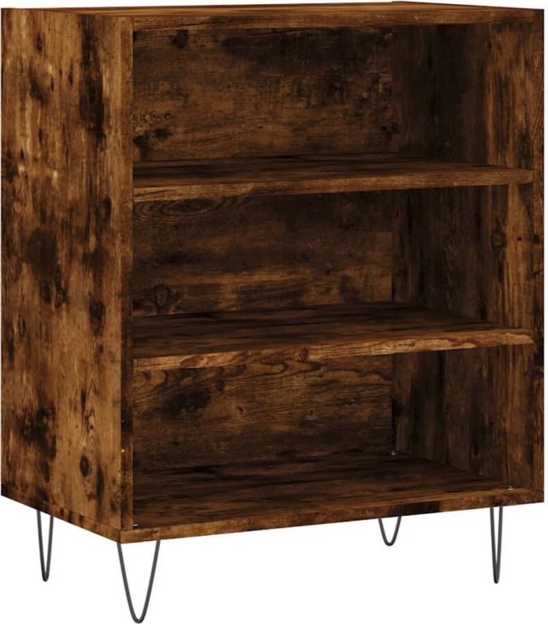 VidaXL Dressoir 57x35x70 cm Gerookt Eiken Kleur Boekenkast Dressoir Opbergkast Buffetkast Salontafel - Foto 3