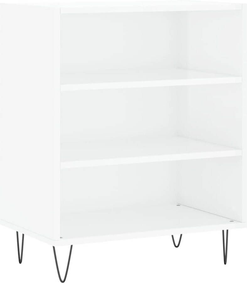 VidaXL Dressoir Hoogglans Wit 57x35x70 cm Dressoir Opbergkast Kast Salontafel Woonaccessoires - Foto 2