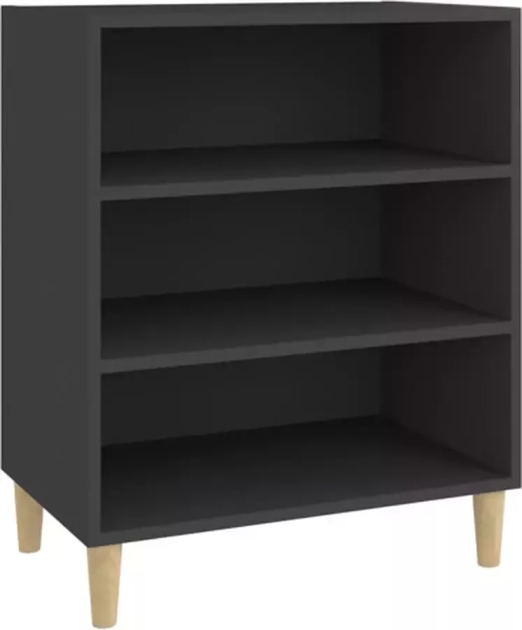 VIDAXL Dressoir 57x35x70 cm bewerkt hout grijs - Foto 2