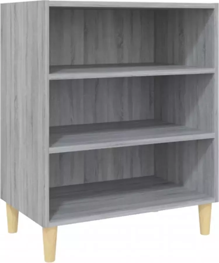 VIDAXL Dressoir 57x35x70 cm bewerkt hout grijs sonoma eikenkleurig - Foto 2