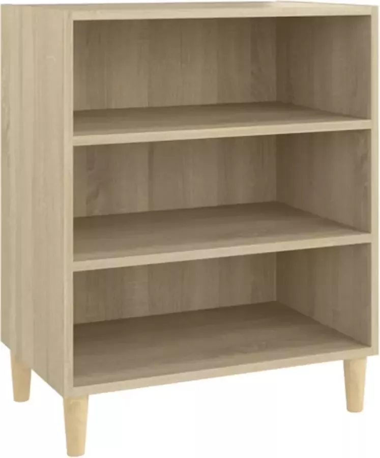 VIDAXL Dressoir 57x35x70 cm bewerkt hout sonoma eikenkleurig - Foto 2