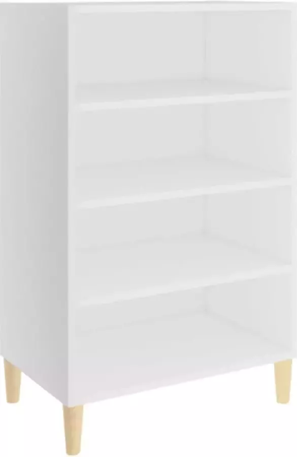 VidaXL Dressoir 57x35x90 cm bewerkt hout wit - Foto 2