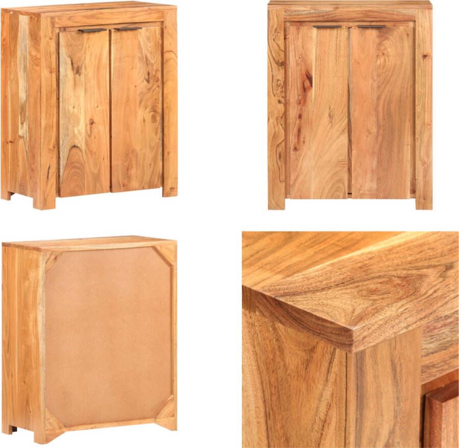 VidaXL Dressoir 59x33x75 cm massief acaciahout Dressoir Dressoirs Kast Kasten