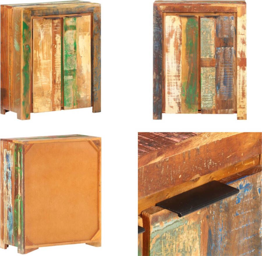 VidaXL Dressoir 59x33x75 cm massief gerecycled hout Dressoir Dressoirs Kast Kasten - Foto 2