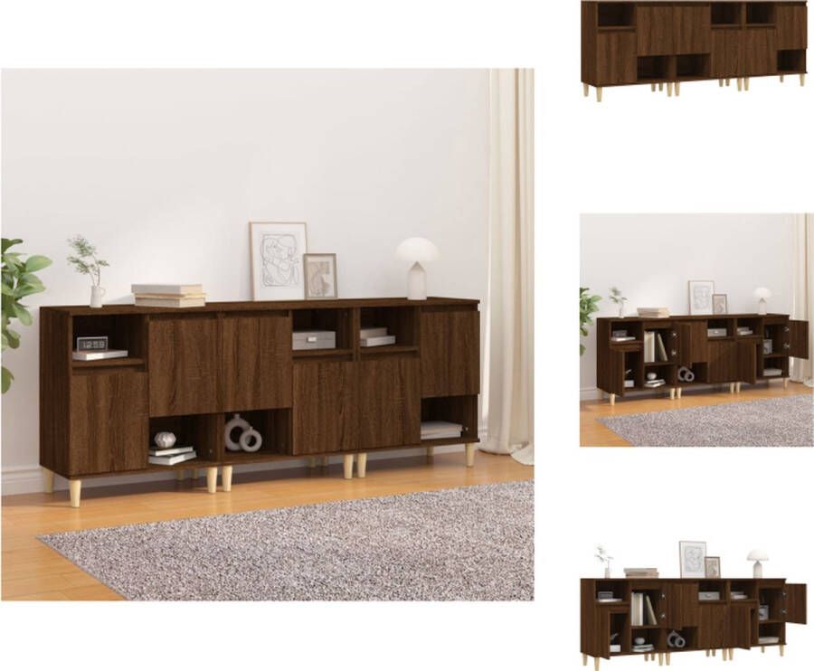 VidaXL Dressoir 60 x 35 x 70 cm Bruineiken Keukenkast