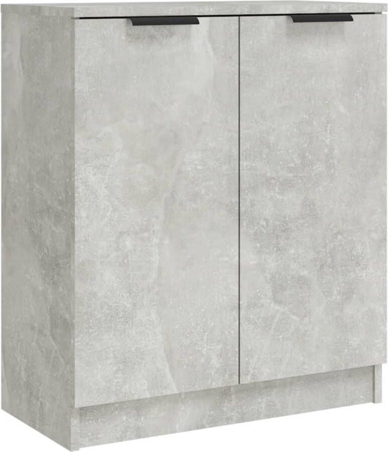 VidaXL Dressoir 60x30x70 cm Bewerkt hout Betongrijs Dressoir Houten Dressoir Grijze Dressoir Vintage Dressoir Salontafel - Foto 6