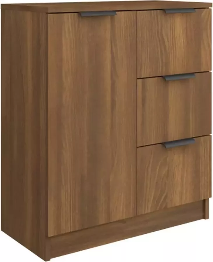 VidaXL -Dressoir-60x30x70-cm-bewerkt-hout-bruineikenkleurig - Foto 2